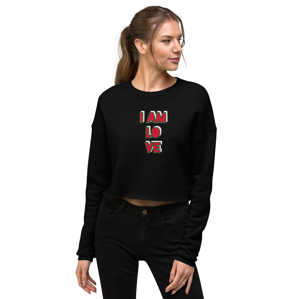 Crop Sweatshirt - I AM LOVE