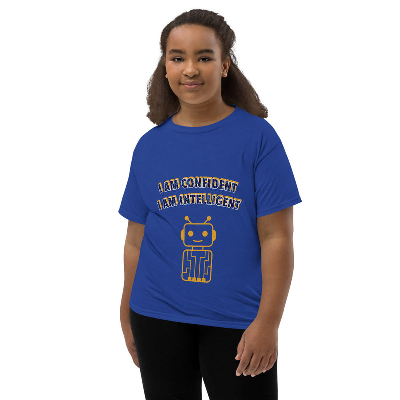 Youth Short Sleeve T-Shirt - I am Confident - I am Intelligent