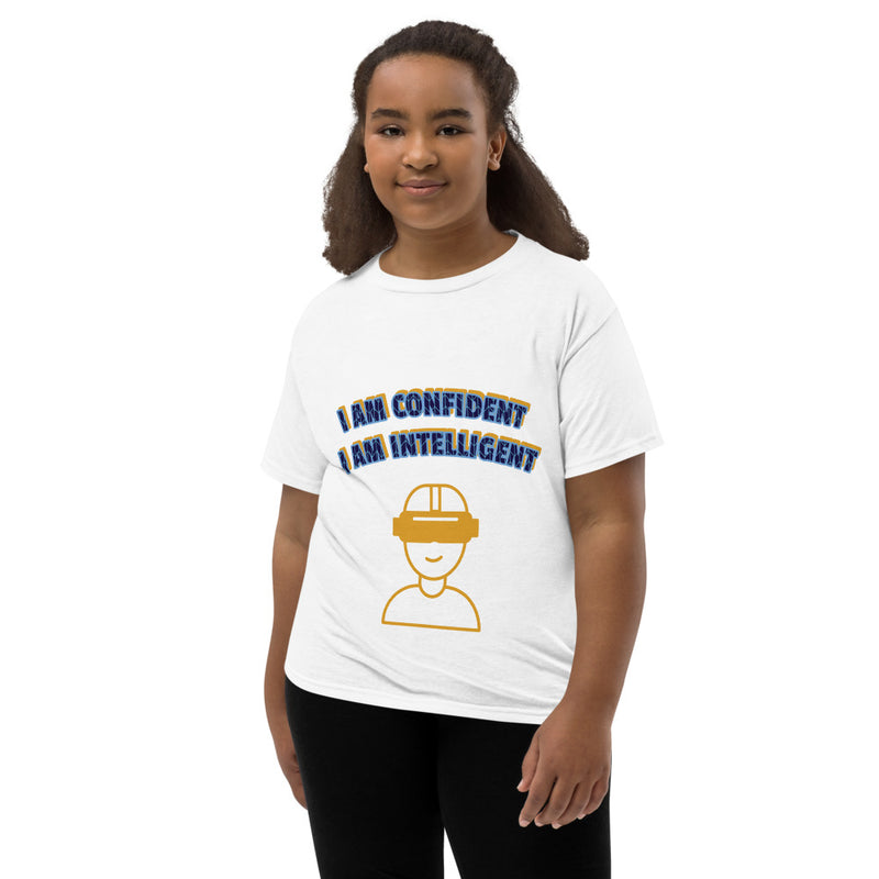 Youth Short Sleeve T-Shirt - I am Confident - I am Intelligent